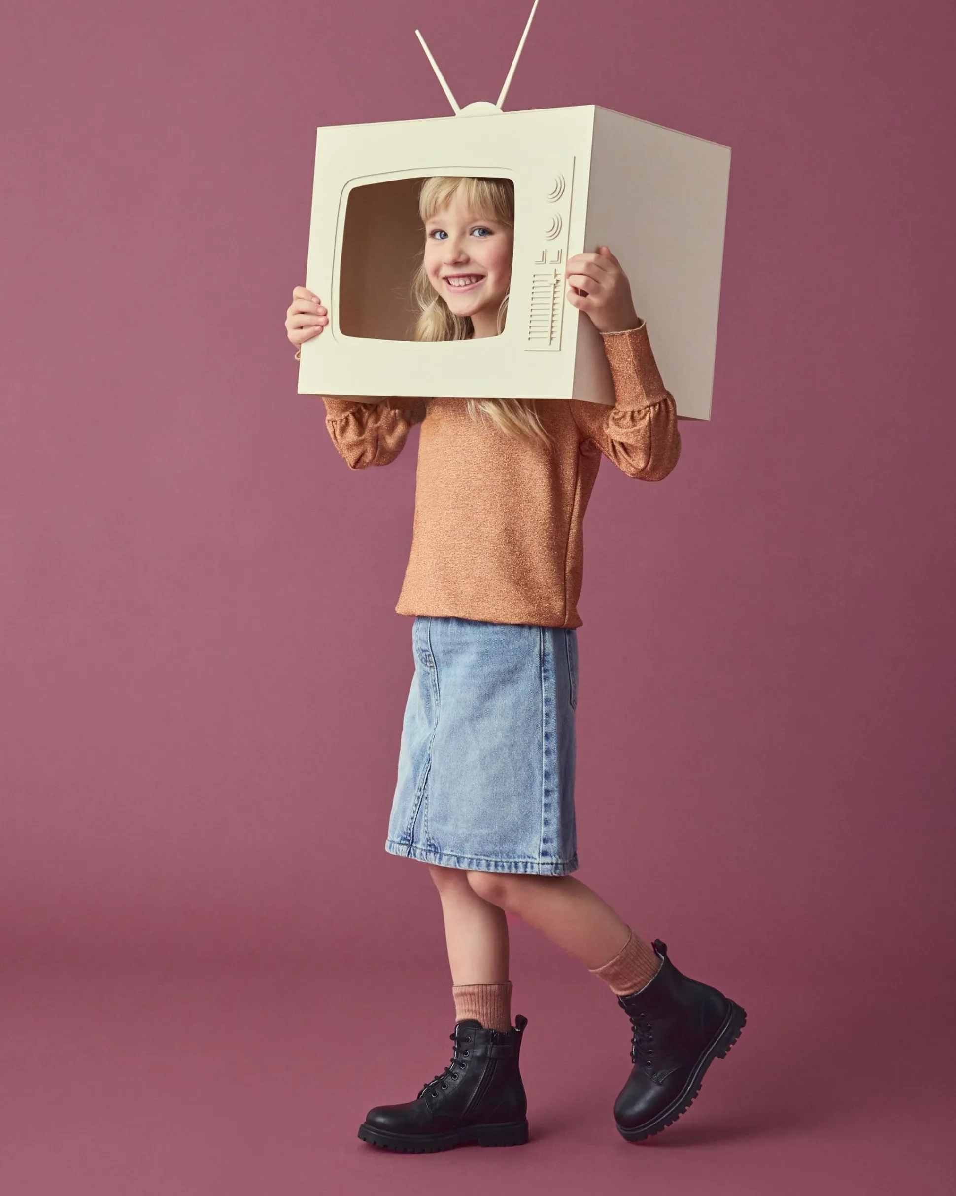 Anfibi Junior da Bambina in Pelle