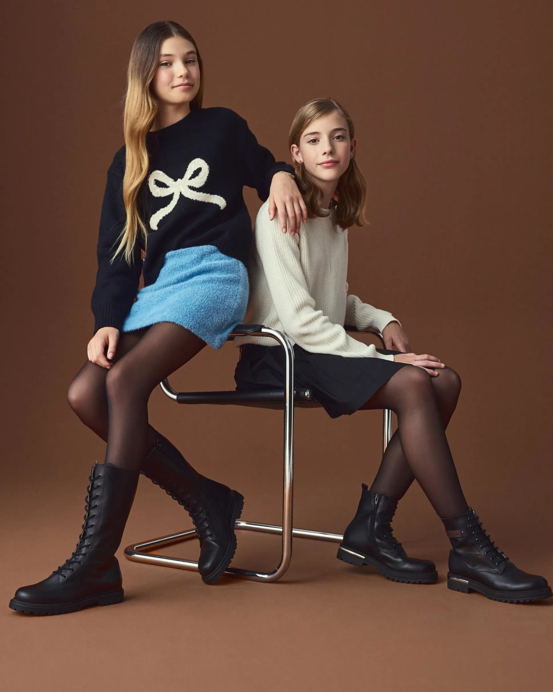 Anfibi Teen da Ragazza in Pelle