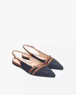 Ballerine Donna in Tessuto e Pelle