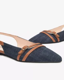 Ballerine Donna in Tessuto e Pelle