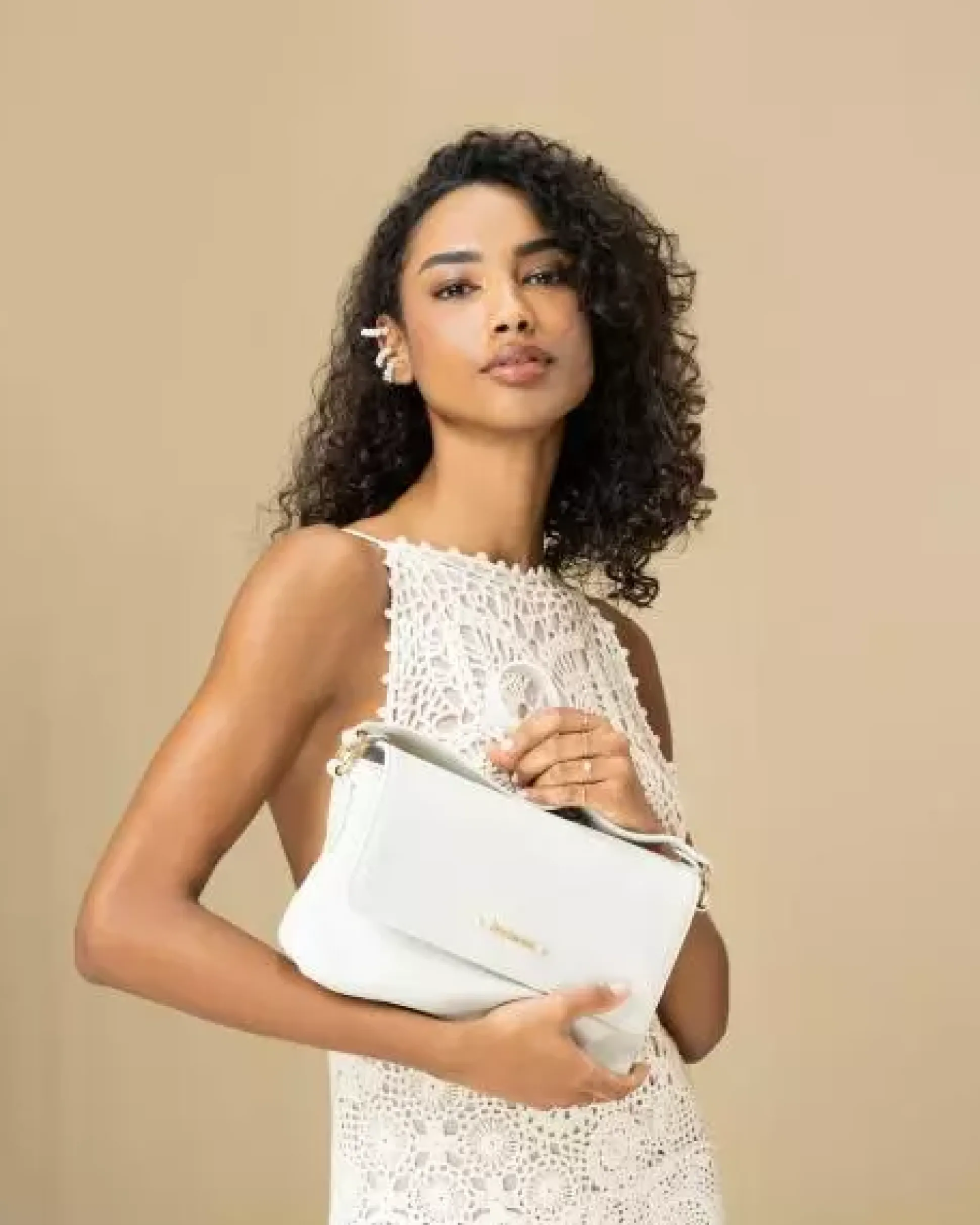 Borsa a Spalla da Donna in Materiale Tecnico