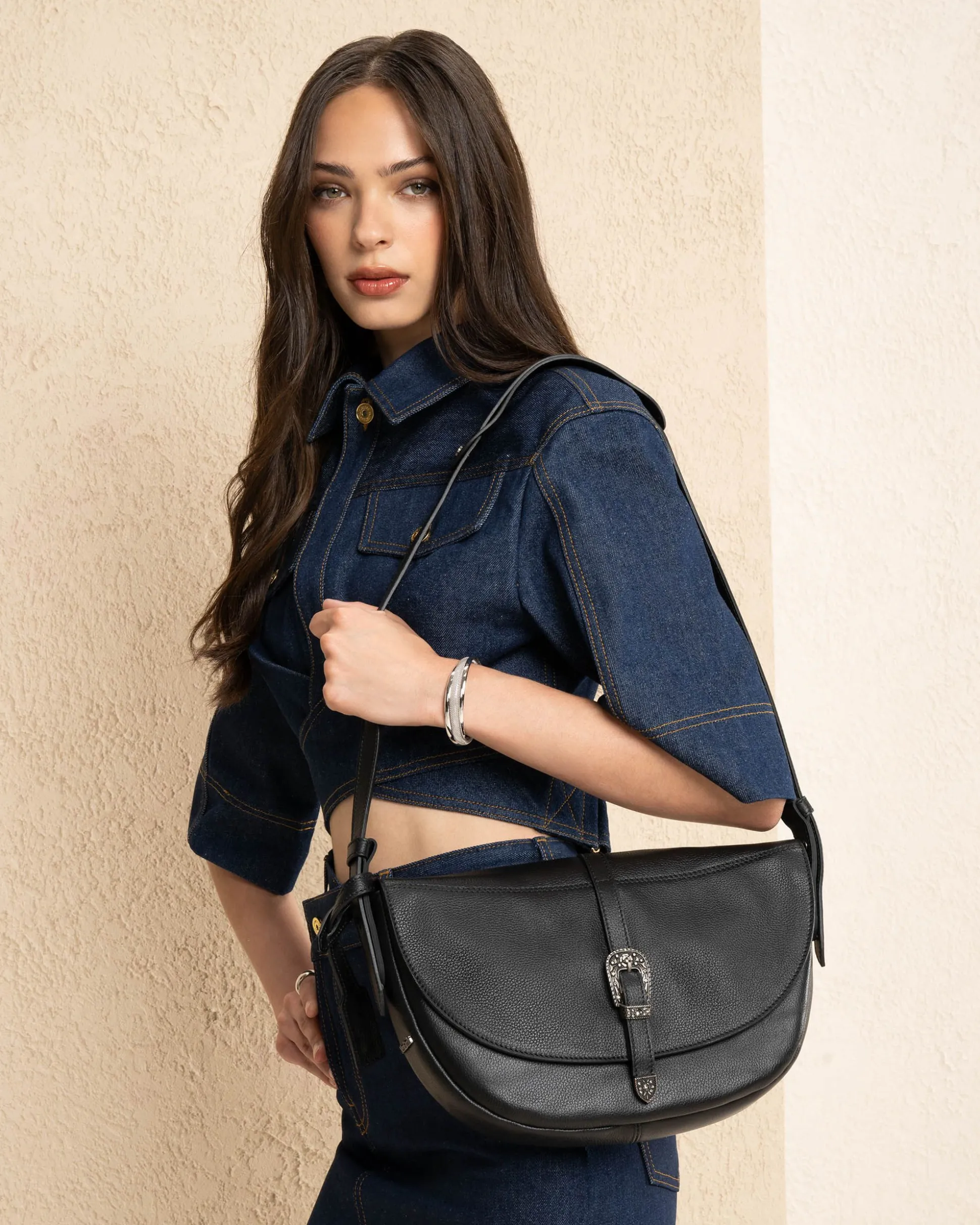 Borsa a Tracolla da Donna in Pelle