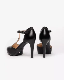 Décolleté Donna in Pelle e Suede