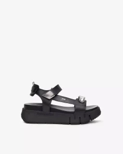 Sandali Donna in Pelle e Materiale Tecnico