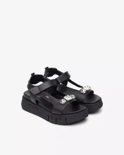 Sandali Donna in Pelle e Materiale Tecnico