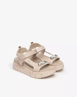 Sandali Donna in Pelle e Materiale Tecnico