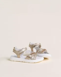 Sandali Junior da Bambina in Pelle e Materiale Tecnico