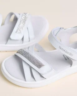 Sandali Junior da Bambina in Pelle e Materiale Tecnico