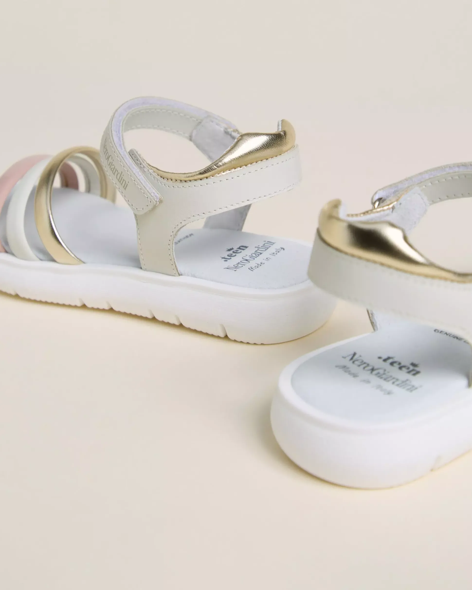 Sandali Teen da Ragazza in Pelle e Materiale Tecnico