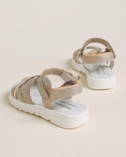 Sandali Teen da Ragazza in Pelle e Materiale Tecnico