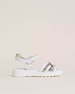 Sandali Teen da Ragazza in Pelle e Materiale Tecnico