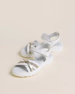 Sandali Teen da Ragazza in Pelle e Materiale Tecnico