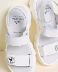 Sandali Teen da Ragazza in Pelle