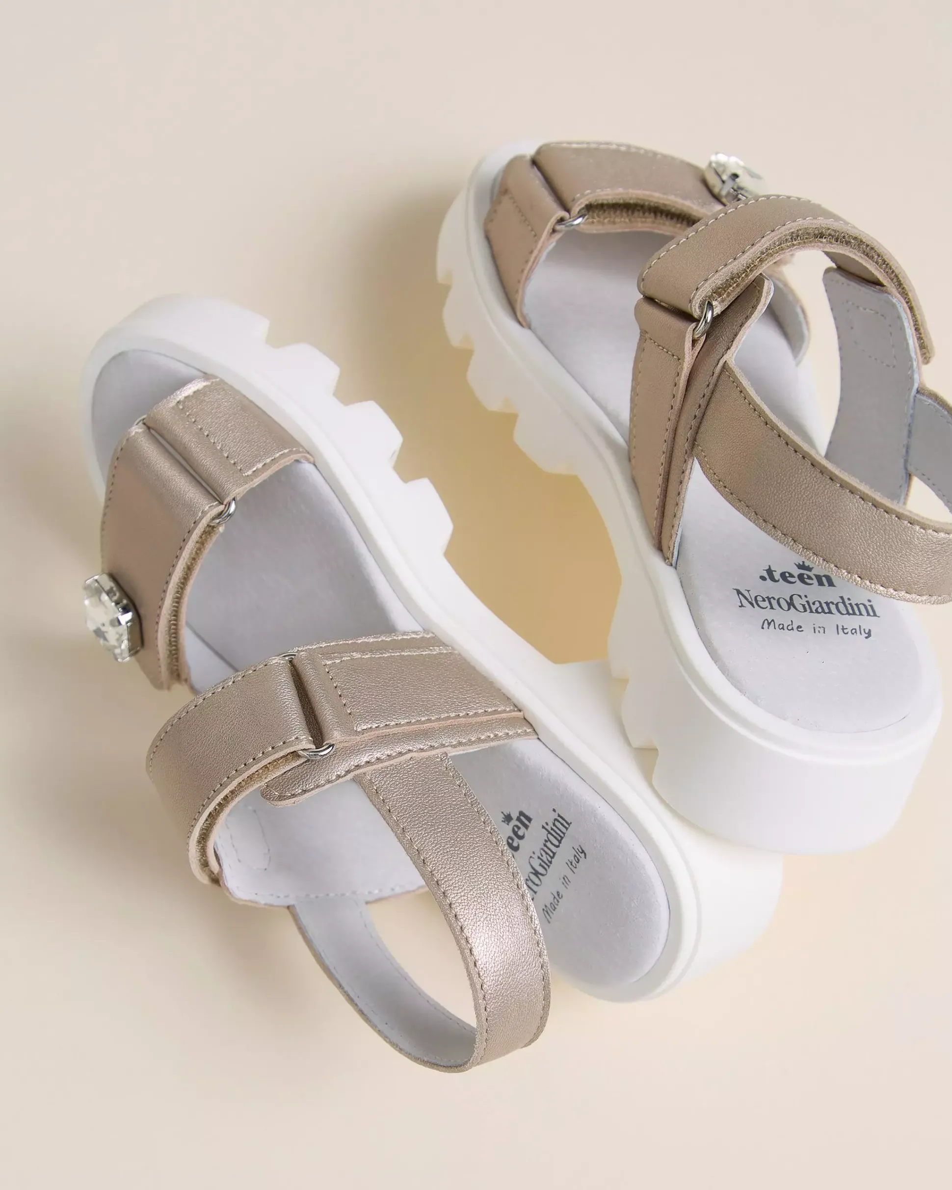 Sandali Teen da Ragazza in Pelle