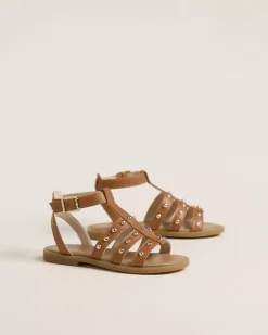 Sandali Teen da Ragazza in Pelle