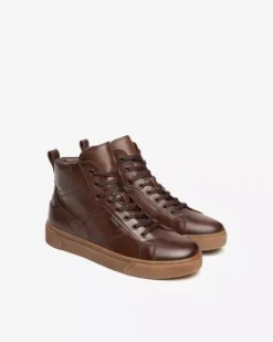 Sneakers Alta Uomo in Pelle