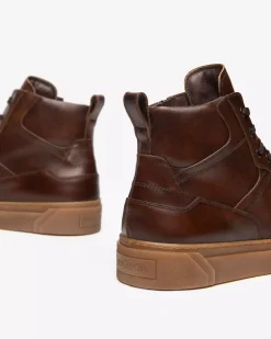Sneakers Alta Uomo in Pelle