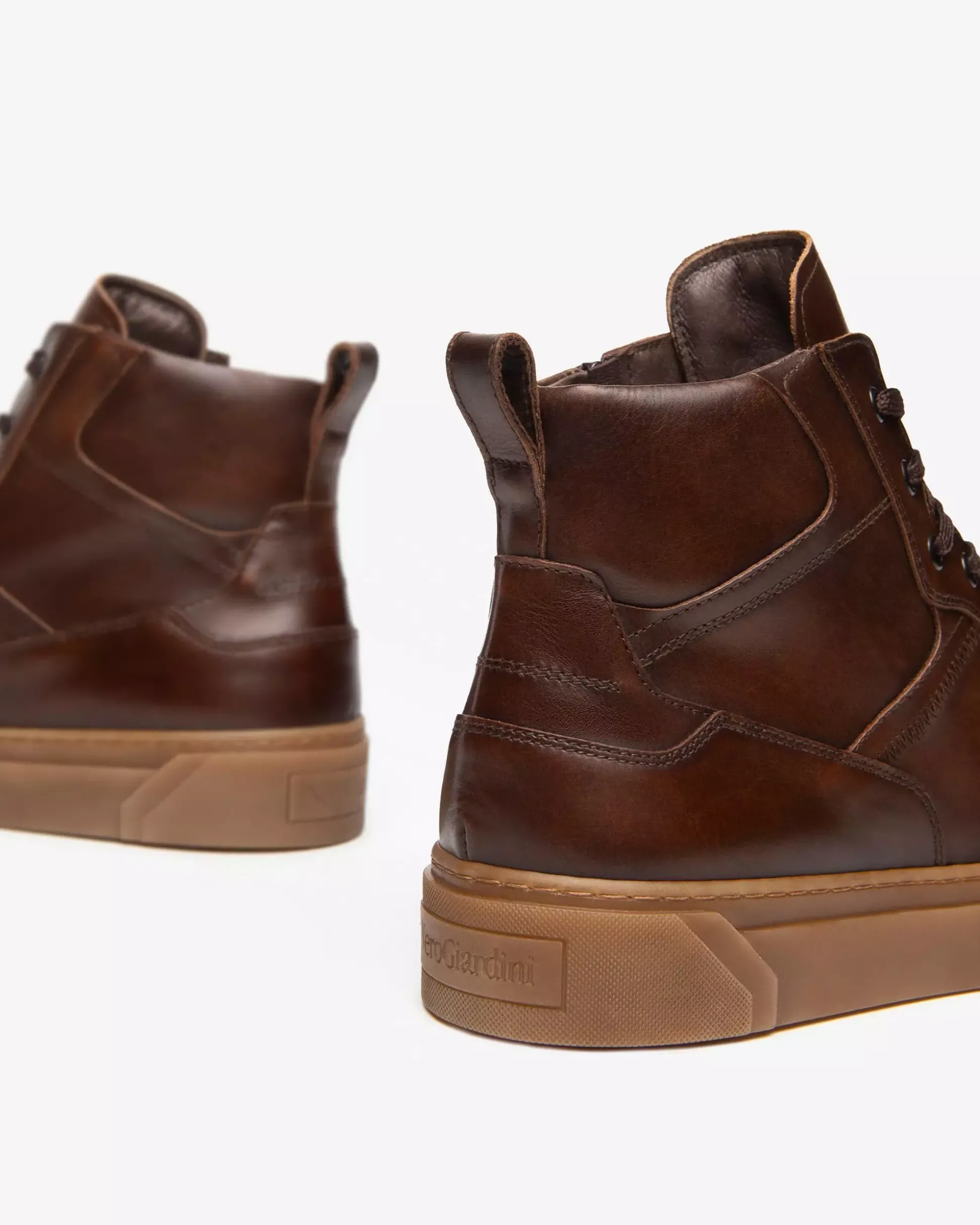 Sneakers Alta Uomo in Pelle