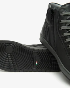 Sneakers Alta Uomo in Pelle