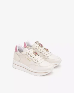 Sneakers Donna in Pelle e Materiale Tecnico