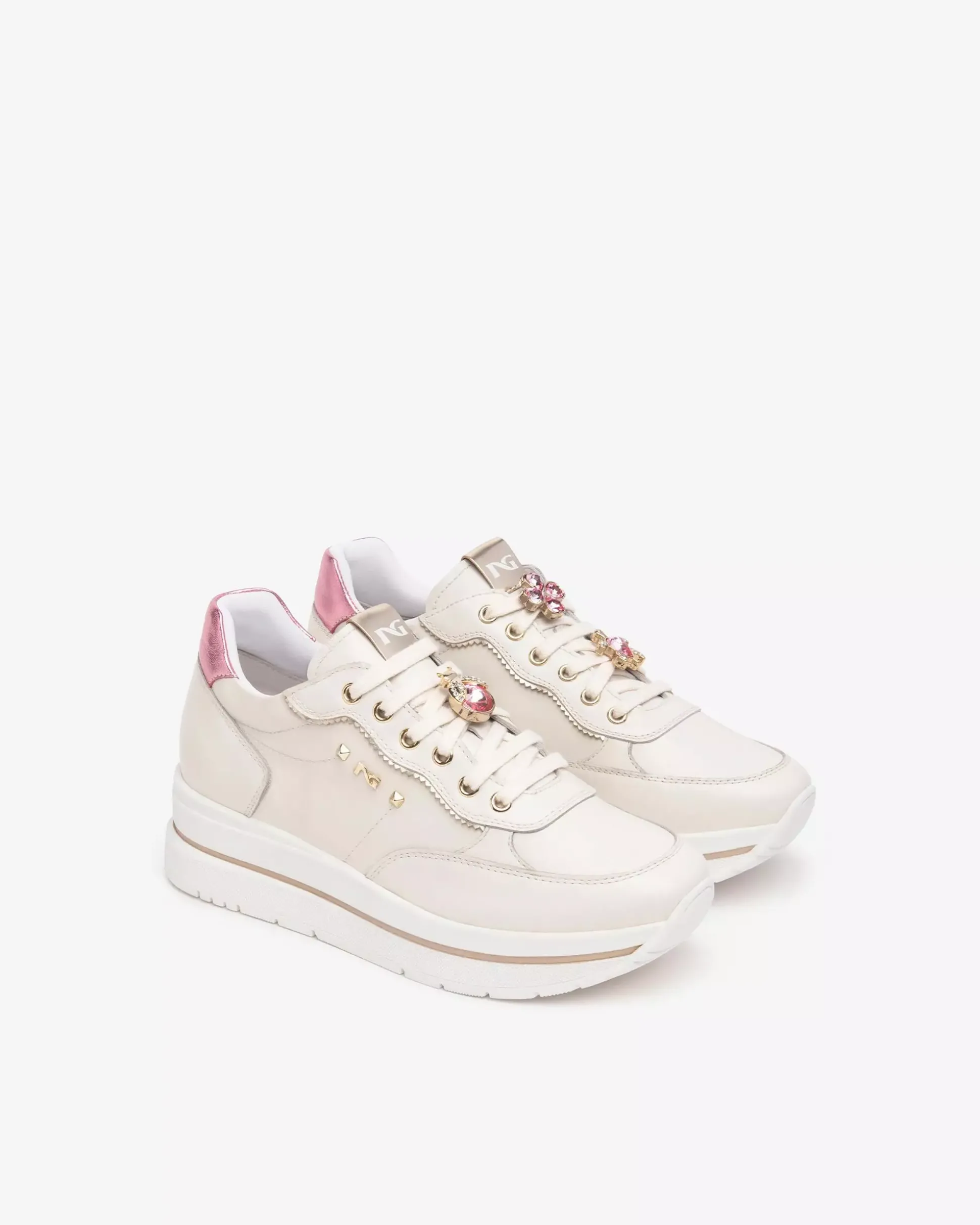 Sneakers Donna in Pelle e Materiale Tecnico
