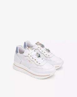 Sneakers Donna in Pelle e Materiale Tecnico