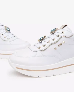 Sneakers Donna in Pelle e Materiale Tecnico