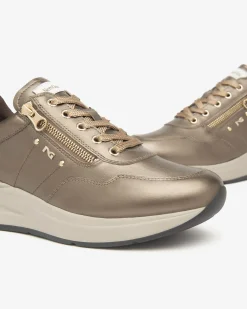 Sneakers Donna in Pelle e Materiale Tecnico