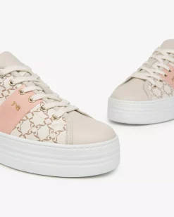 Sneakers Donna in Pelle e Materiale Tecnico