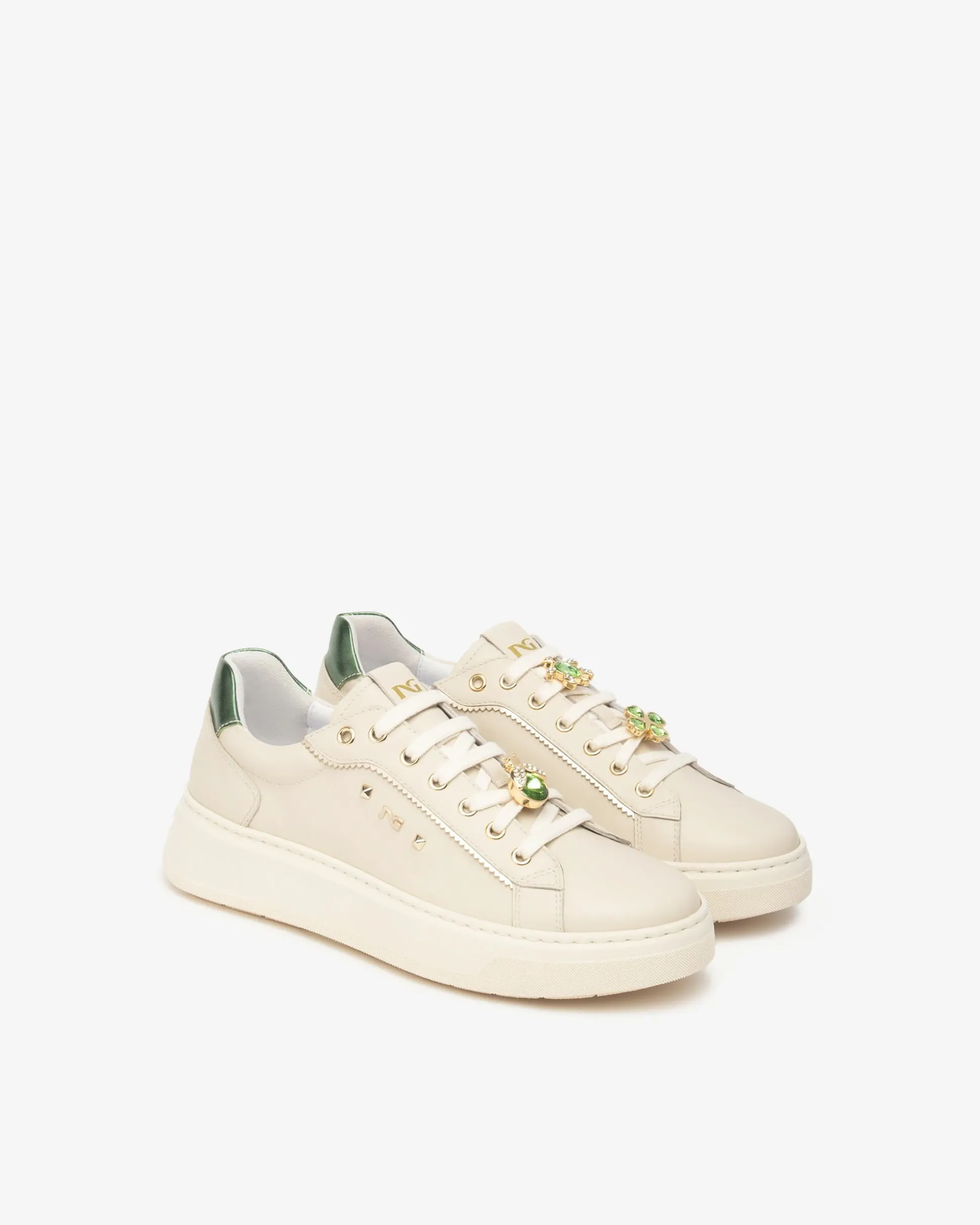 Sneakers Donna in Pelle e Materiale Tecnico
