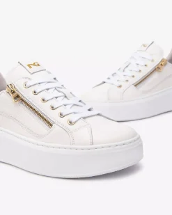 Sneakers Donna in Pelle e Materiale Tecnico