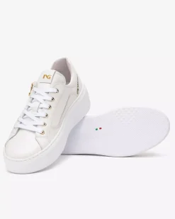 Sneakers Donna in Pelle e Materiale Tecnico
