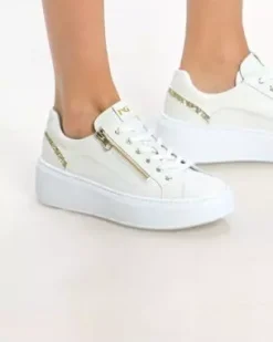 Sneakers Donna in Pelle e Materiale Tecnico
