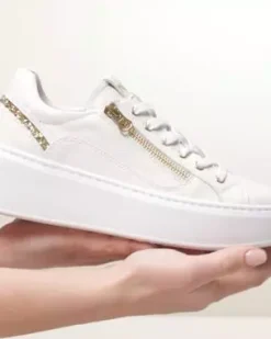 Sneakers Donna in Pelle e Materiale Tecnico