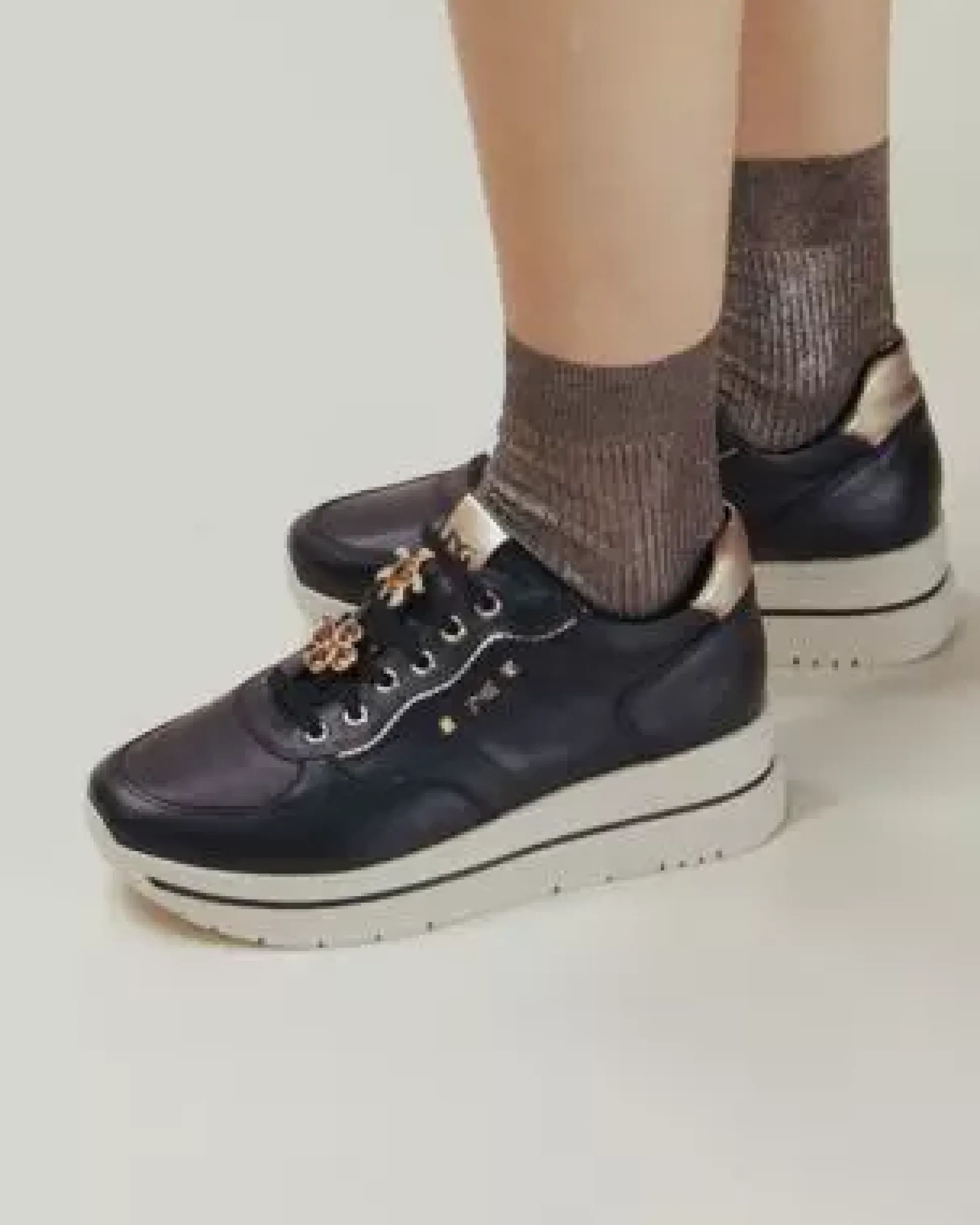 Sneakers Donna in Pelle e Materiale Tecnico