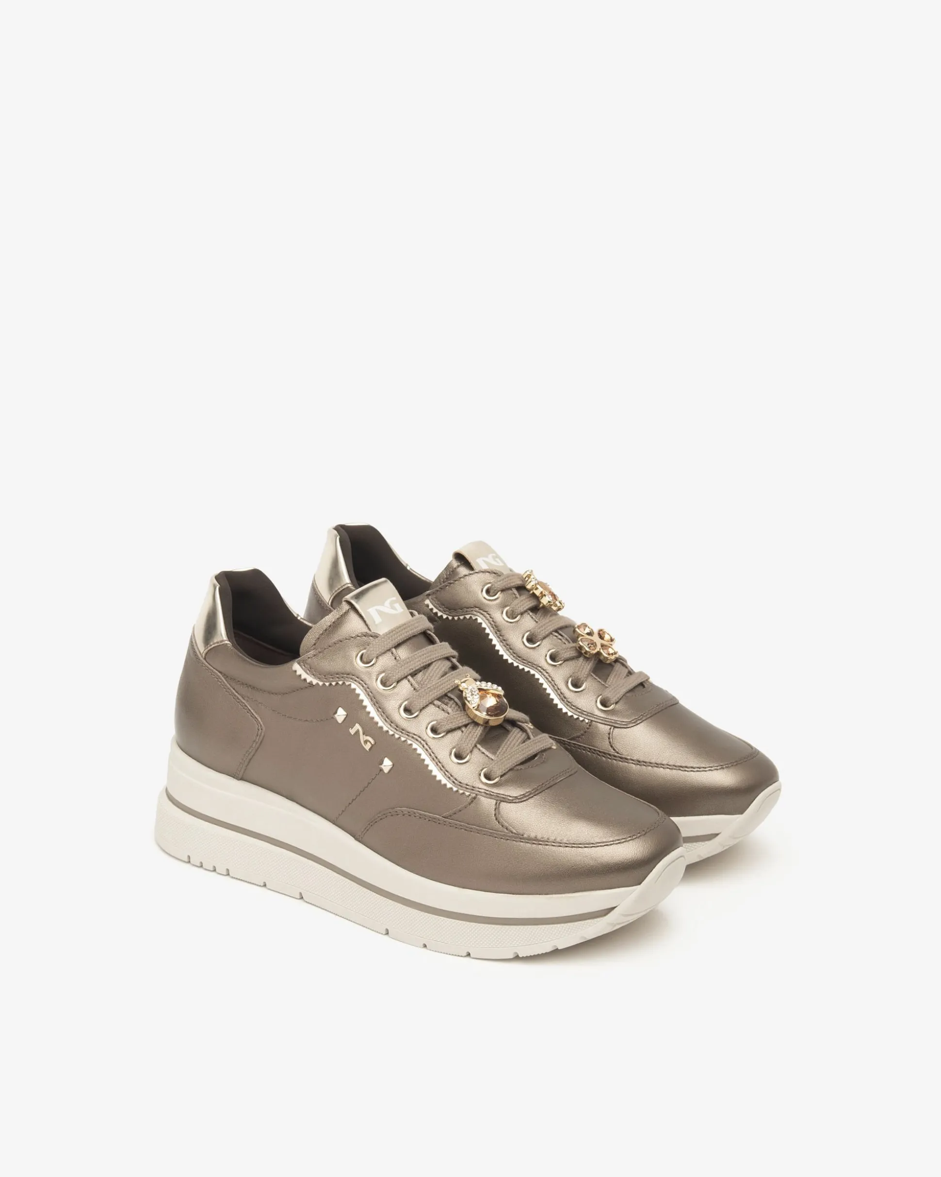 Sneakers Donna in Pelle e Materiale Tecnico
