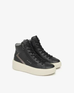 Sneakers Donna in Pelle e Materiale Tecnico