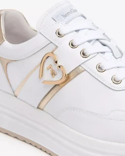 Sneakers Donna in Pelle e Materiale Tecnico