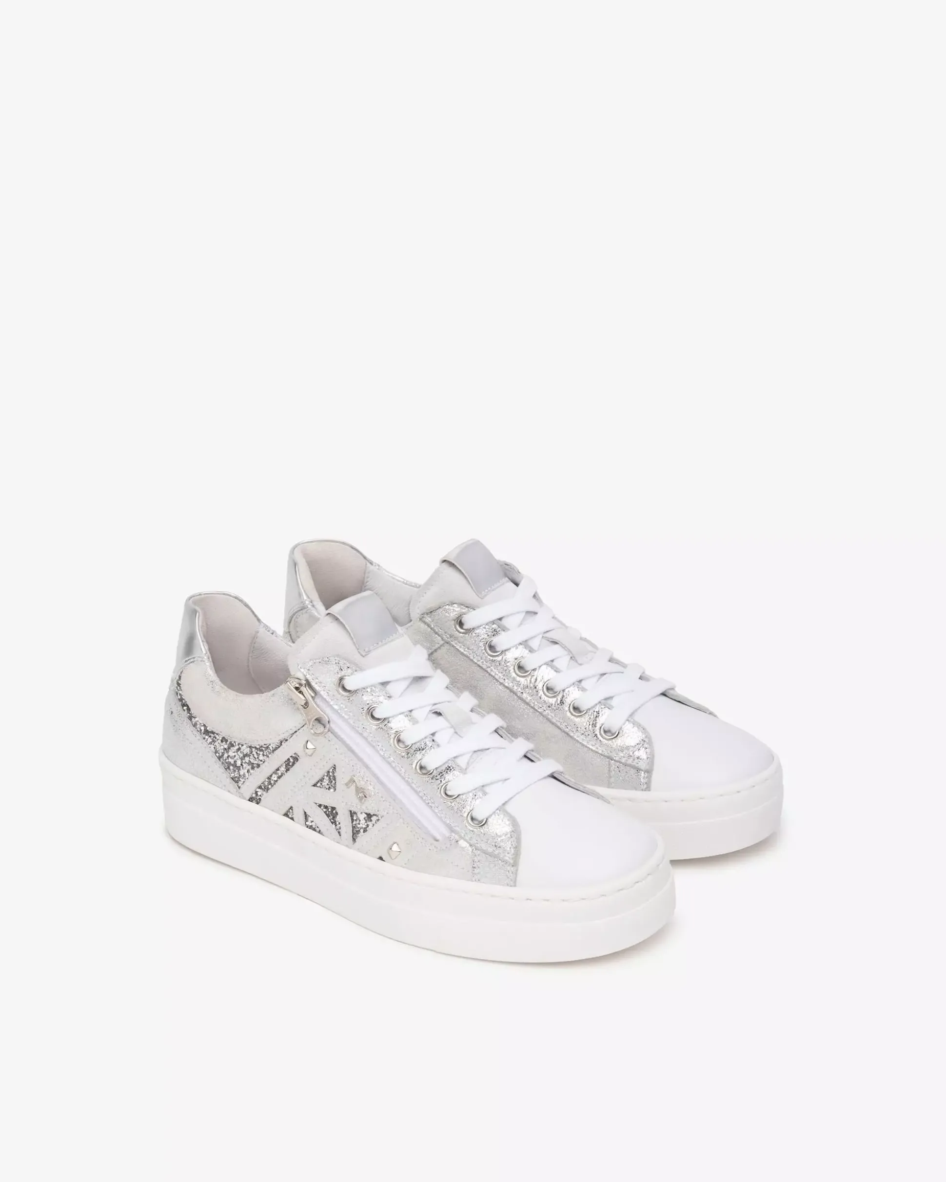 Sneakers Donna in Pelle e Materiale Tecnico
