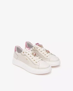 Sneakers Donna in Pelle e Materiale Tecnico