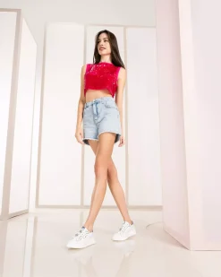 Sneakers Donna in Pelle e Materiale Tecnico