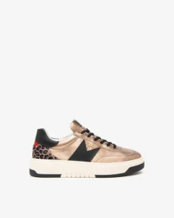 Sneakers Donna in Pelle, Materiale Tecnico e Suede
