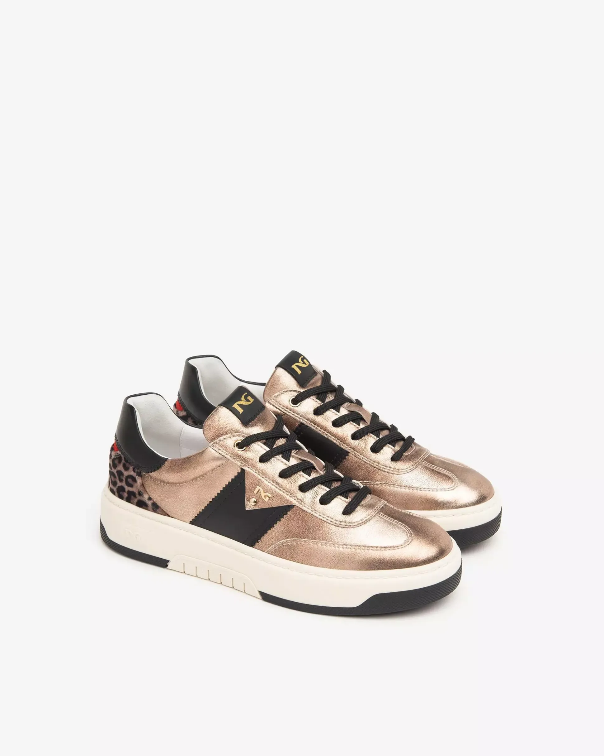 Sneakers Donna in Pelle, Materiale Tecnico e Suede