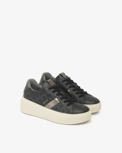 Sneakers Donna in Pelle, Materiale Tecnico e Suede