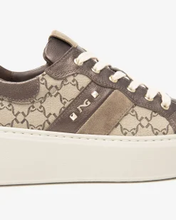 Sneakers Donna in Pelle, Materiale Tecnico e Suede
