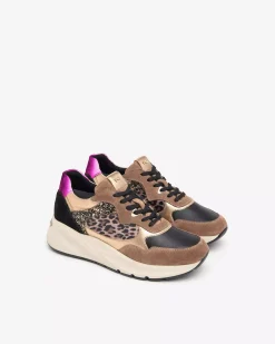 Sneakers Donna in Pelle, Suede e Materiale Tecnico