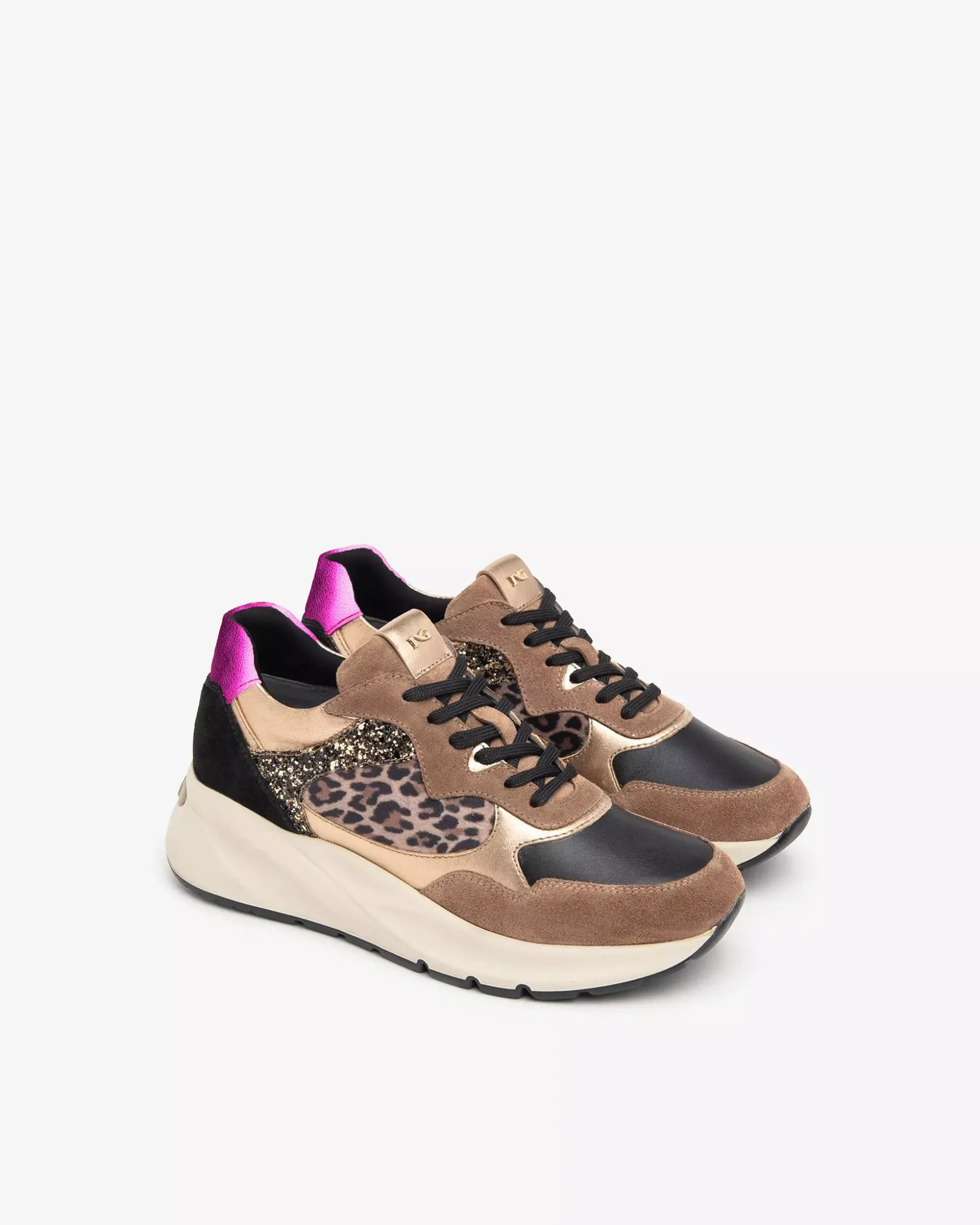 Sneakers Donna in Pelle, Suede e Materiale Tecnico