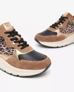 Sneakers Donna in Pelle, Suede e Materiale Tecnico