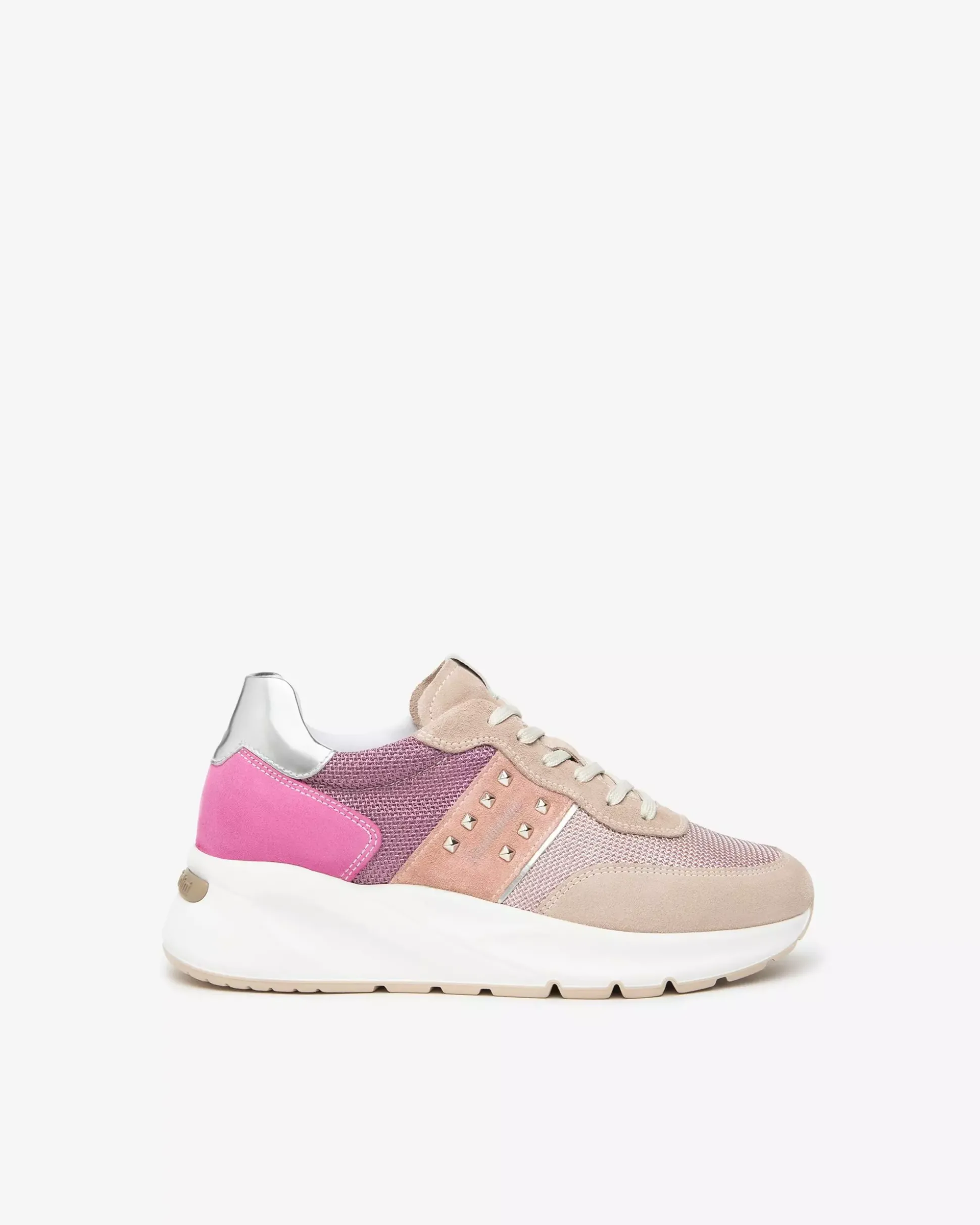 Sneakers Donna in Pelle, Suede e Tela