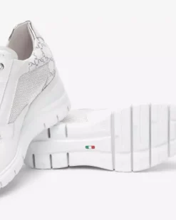Sneakers Donna in Pelle, Tela e Materiale Tecnico